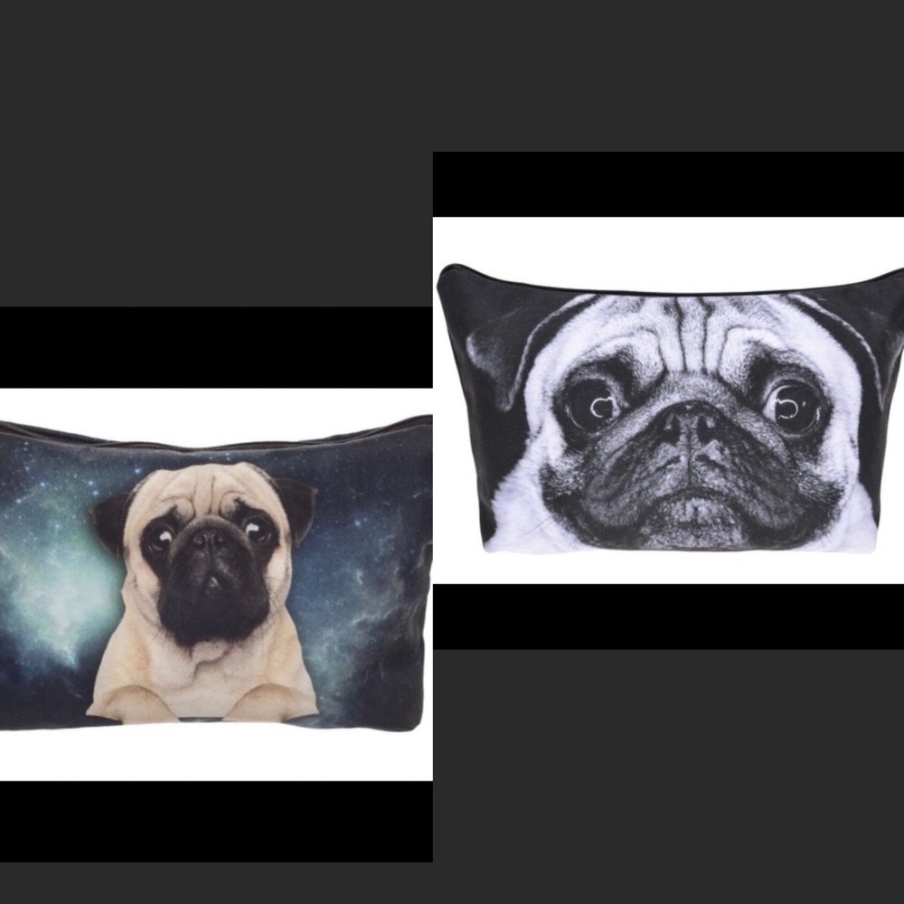 Pug Face Cosmetic Bags!!